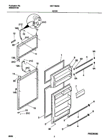 02 - Doors parts for Frigidaire Refrigerator WRT18NRHD0 from AppliancePartsPros.com