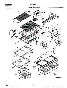 04 - Shelves / Controls parts for Frigidaire Refrigerator WRT18NRCD1 from AppliancePartsPros.com