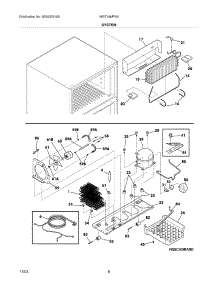 09 - System parts for White Westinghouse Refrigerator WRT18MP5AQA from AppliancePartsPros.com