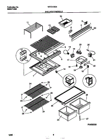 04 - Shelves / Controls parts for Frigidaire Refrigerator WRT21FGAD3 from AppliancePartsPros.com