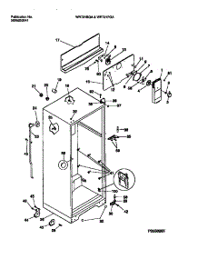 03 - Cabinet W / Fan Assembly parts for Frigidaire Refrigerator WRT21BGAW2 from AppliancePartsPros.com