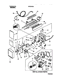 06 - Ice Maker & Installation Components parts for Frigidaire Refrigerator WRT21BGAW2 from AppliancePartsPros.com