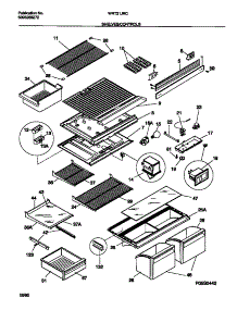 04 - Shelves / Controls parts for Frigidaire Refrigerator WRT21JRCZ0 from AppliancePartsPros.com
