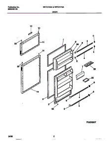 02 - Door parts for Frigidaire Refrigerator WRT21BGAW4 from AppliancePartsPros.com