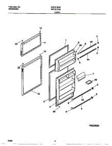 02 - Door parts for Frigidaire Refrigerator WRT21BGEW0 from AppliancePartsPros.com