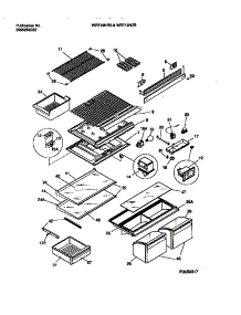04 - Shelves, Controls, Divider, Mullion parts for Frigidaire Refrigerator WRT19NRBW2 from AppliancePartsPros.com