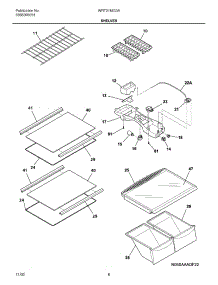 07 - Shelves parts for White Westinghouse Refrigerator WRT21MG3AQ5 from AppliancePartsPros.com