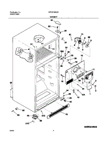 05 - Cabinet parts for White Westinghouse Refrigerator WRT21MG3AW2 from AppliancePartsPros.com