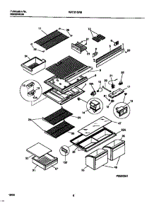 04 - Shelves, Controls, Divider, Mullion parts for Frigidaire Refrigerator WRT21GRBW1 from AppliancePartsPros.com