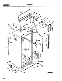 03 - Cabinet W /  Fan Assembly parts for Frigidaire Refrigerator WRT21NRBD1 from AppliancePartsPros.com