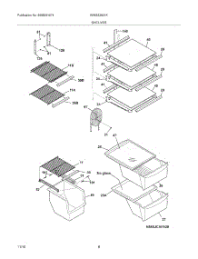 09 - Shelves parts for White Westinghouse Refrigerator WWSS2601KW5 from AppliancePartsPros.com