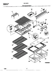 04 - Shelves / Controls parts for Frigidaire Refrigerator WRT18FGEW1 from AppliancePartsPros.com