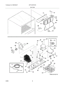 09 - System parts for White Westinghouse Refrigerator WRT18MP6CSC from AppliancePartsPros.com