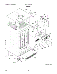 05 - Cabinet parts for White Westinghouse Refrigerator WRT18MP6CSG from AppliancePartsPros.com