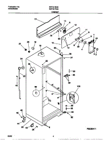 03 - Cabinet parts for Frigidaire Refrigerator WRT21BGED0 from AppliancePartsPros.com