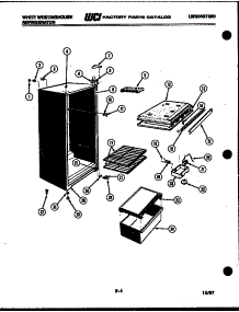 03 - Cabinet Parts parts for Frigidaire Refrigerator RT120GLW4 from AppliancePartsPros.com