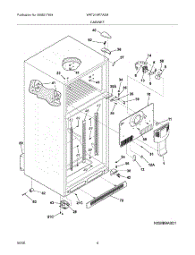 05 - Cabin parts for White Westinghouse Refrigerator WRT21MR7ASM from AppliancePartsPros.com