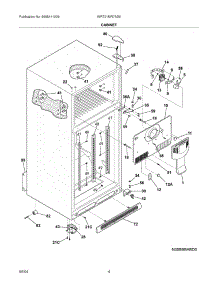05 - Cabinet parts for White Westinghouse Refrigerator WRT21MR7AS6 from AppliancePartsPros.com