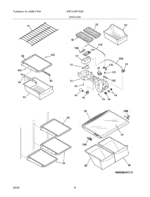 07 - Shelves parts for White Westinghouse Refrigerator WRT21MR7ASM from AppliancePartsPros.com