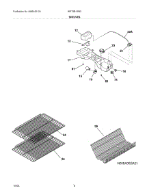 07 - Shelves parts for White Westinghouse Refrigerator WRT5B1EW3 from AppliancePartsPros.com