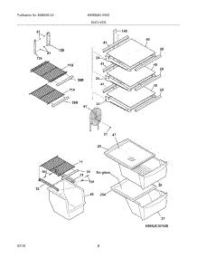 09 - Shelves parts for White Westinghouse Refrigerator WWSS2601KW2 from AppliancePartsPros.com