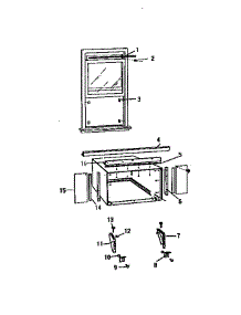 06 - Window Mounting parts for Frigidaire Air Conditioner AS189J2K1 from AppliancePartsPros.com