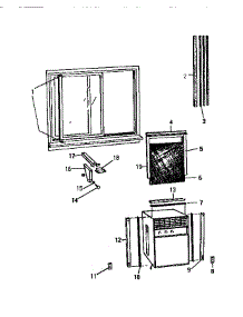 06 - Window Mounting parts for Frigidaire Air Conditioner AK087J7V1 from AppliancePartsPros.com