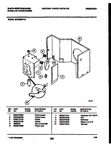 03 - Electrical Parts parts for Frigidaire Air Conditioner MAC063P7A1 from AppliancePartsPros.com