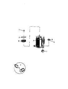 05 - Compressor parts for Frigidaire Air Conditioner AS248K2K1 from AppliancePartsPros.com