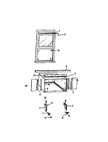 06 - Window Mounting parts for Frigidaire Air Conditioner AS248K2K1 from AppliancePartsPros.com