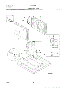 09 - System parts for White Westinghouse Air Conditioner WAC052K7A2 from AppliancePartsPros.com