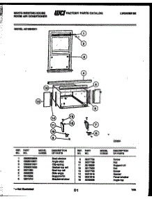 07 - Cabinet And Installation Parts parts for Frigidaire Air Conditioner AS189N2K1 from AppliancePartsPros.com