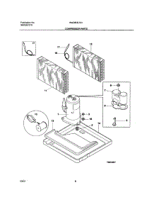 09 - Compressor Parts parts for White Westinghouse Air Conditioner WAC053L7A1 from AppliancePartsPros.com
