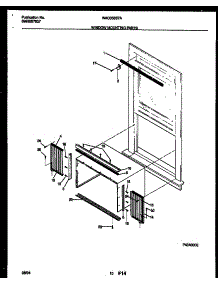06 - Window Mounting Parts parts for Frigidaire Air Conditioner WAC053S7A4 from AppliancePartsPros.com