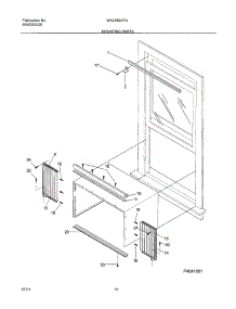 11 - Window Mounting parts for White Westinghouse Air Conditioner WAC052K7A1 from AppliancePartsPros.com