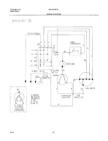 12 - Wiring Diagram parts for White Westinghouse Air Conditioner WAC052K7A1 from AppliancePartsPros.com