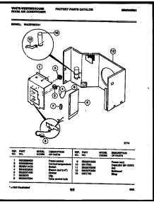 03 - Electrical Parts parts for Frigidaire Air Conditioner WAC073S7A1 from AppliancePartsPros.com