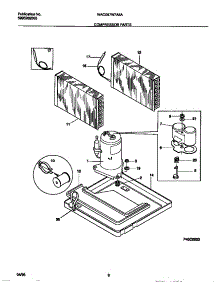 05 - Compressor Parts parts for Frigidaire Air Conditioner WAC067W7A5A from AppliancePartsPros.com