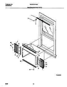 06 - Window Mounting Parts parts for Frigidaire Air Conditioner WAC067W7A5A from AppliancePartsPros.com