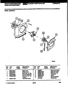 03 - Air Handling Parts parts for Frigidaire Air Conditioner AC056N7A1 from AppliancePartsPros.com