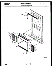 06 - Window Mounting Parts parts for Frigidaire Air Conditioner WAC056T7A1 from AppliancePartsPros.com
