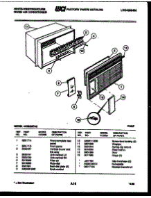 02 - Cabinet Parts parts for Frigidaire Air Conditioner AC052M7A2 from AppliancePartsPros.com