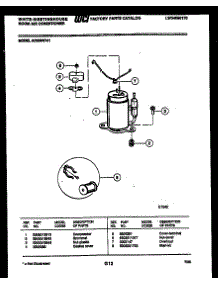 05 - Compressor Parts parts for Frigidaire Air Conditioner AC056N7A1 from AppliancePartsPros.com