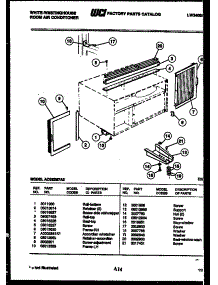 06 - Cabinet And Installation Parts parts for Frigidaire Air Conditioner AC052M7A2 from AppliancePartsPros.com