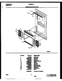 06 - Window Mounting Parts parts for Frigidaire Air Conditioner WAC063T7A1 from AppliancePartsPros.com