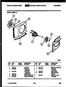 05 - Air Handling Parts parts for Frigidaire Air Conditioner AC08EL1A1 from AppliancePartsPros.com