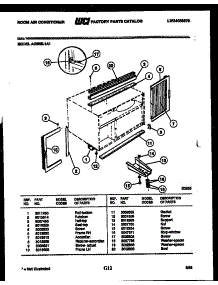 06 - Cabinet And Installation Parts parts for Frigidaire Air Conditioner AC08EL1A1 from AppliancePartsPros.com