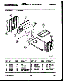 04 - Unit Parts parts for Frigidaire Air Conditioner AK107M1V1 from AppliancePartsPros.com