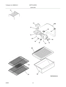 07 - Shelves parts for White Westinghouse Refrigerator WWTR1502KW0 from AppliancePartsPros.com