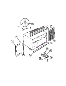 06 - Window Mounting Parts parts for Frigidaire Air Conditioner AC057N7A1 from AppliancePartsPros.com